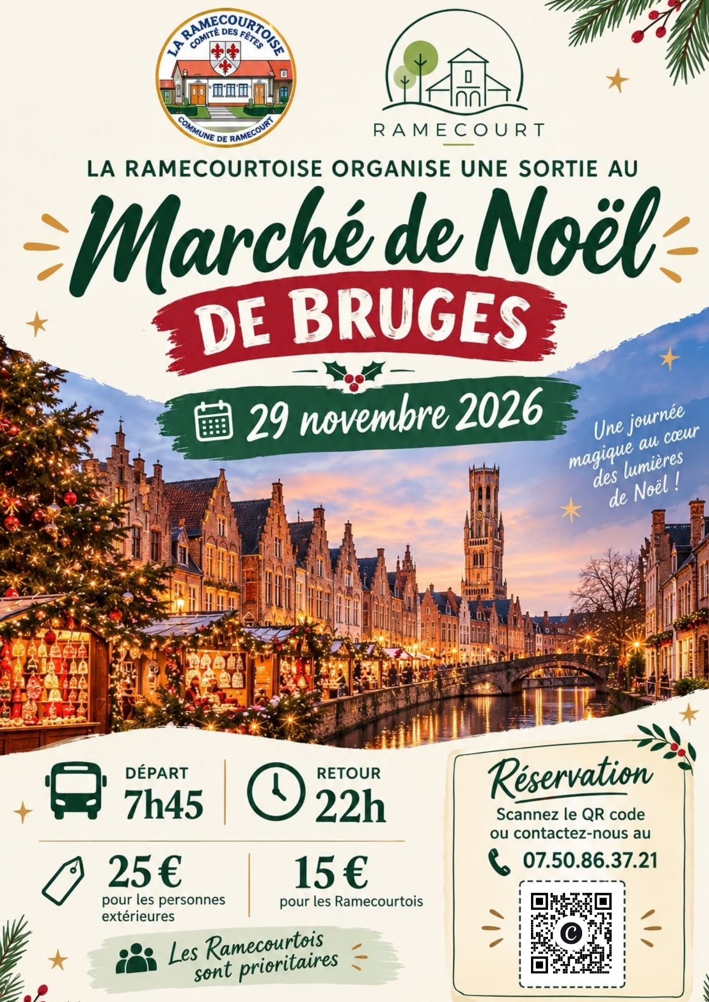 Affiche — Marché de Noël de Bruges