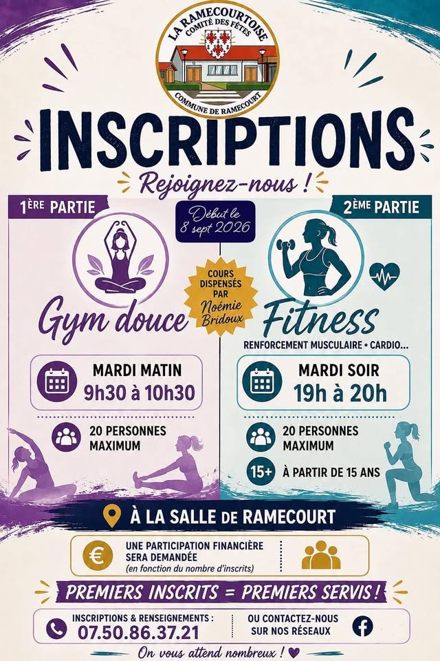 Gym douce & Fitness avec Noémie (la Ramecourtoise)